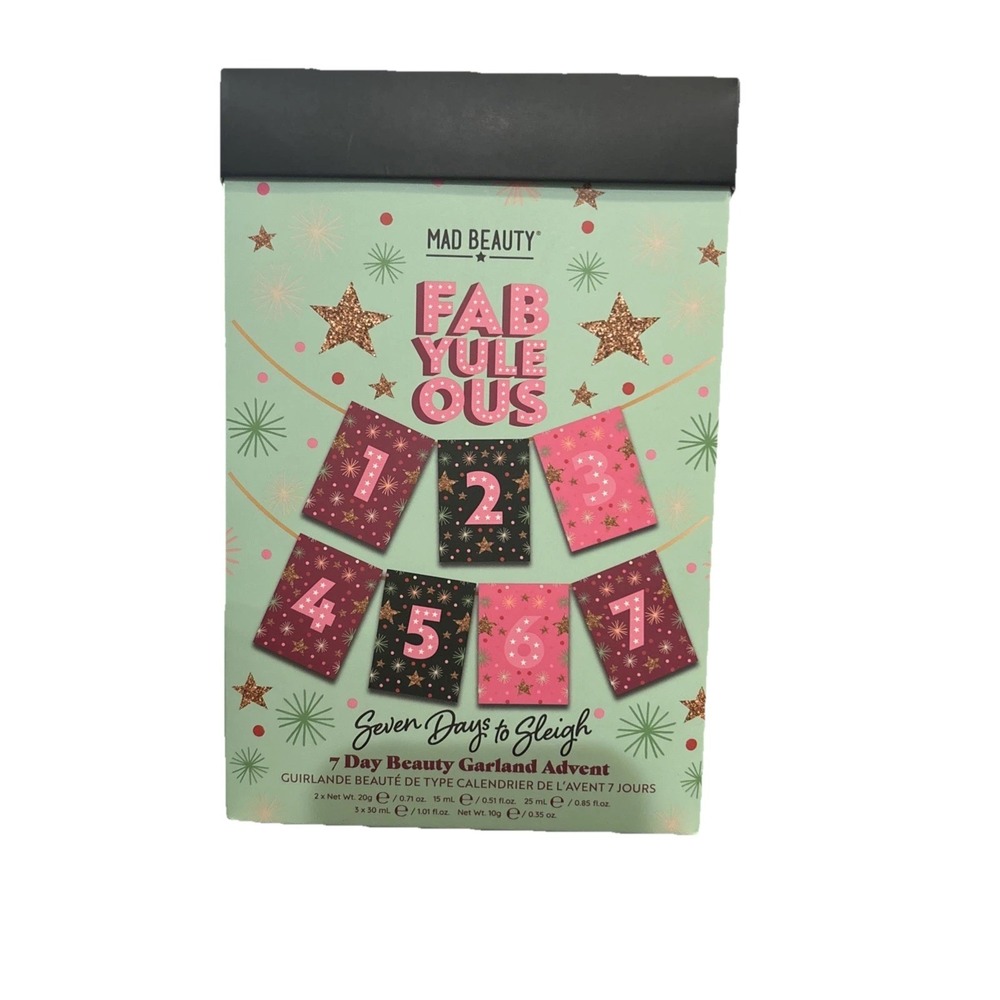 New Mad Beauty Fab Yule Out Seven Days To Slay Beauty Garland Advent Calendar